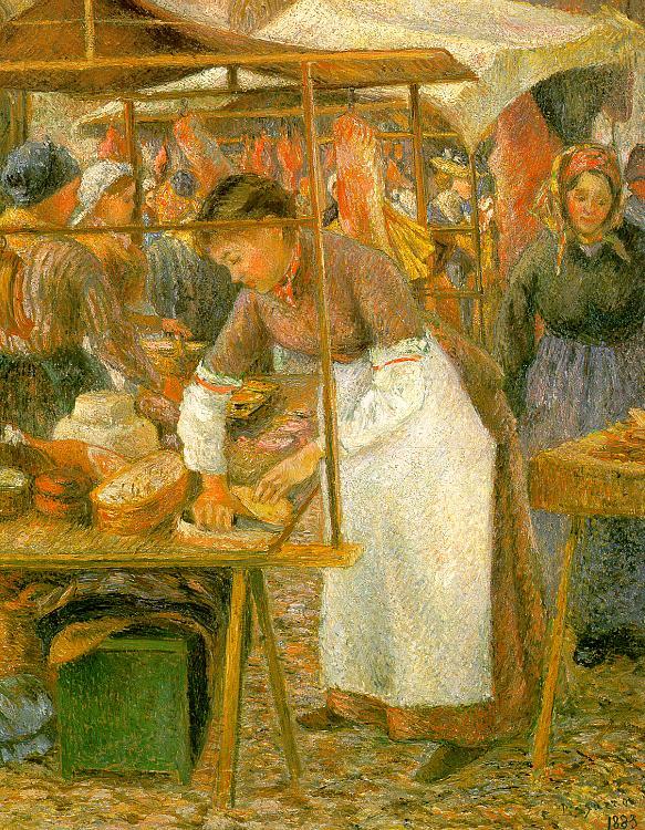 Camille Pissaro The Pork Butcher oil painting image